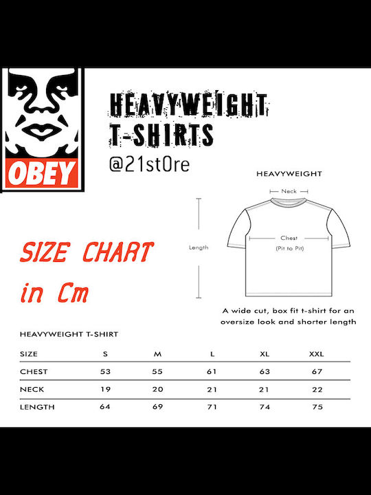 Obey T-shirt Bărbătesc cu Mânecă Scurtă Clay Duck