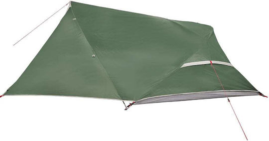 vidaXL Къмпинг сцена Зелена с Двойна плат за 4 Хора 278x215x126см