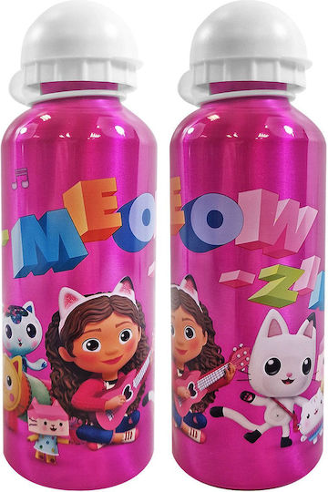 Метална Бутилка Gabby's Dollhouse 500ml 21x6,5cm 500ml Justnote 703244 1 Бр 50-3224