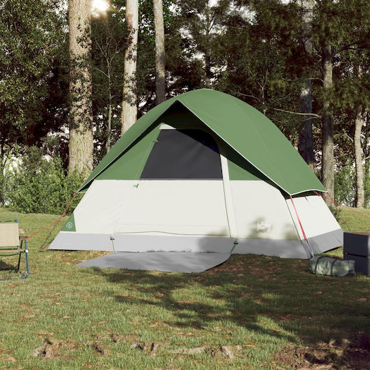 vidaXL Camping Tent Igloo Green for 3 People 213x213x132cm