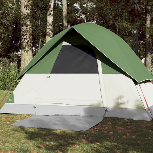 vidaXL Camping Tent Igloo Green for 3 People 213x213x132cm