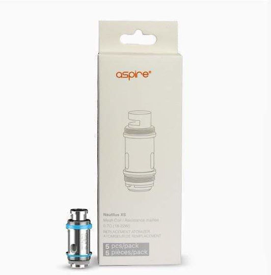 Aspire Pockex Nautilus X Xs Coils 0.6 0.7 1.2 1.5 1.8 Resistance 1.5 Ohm Nautilus X Pack of 1