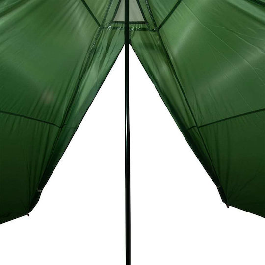 vidaXL Σκηνή Camping Teepee Πράσινη για 7 Άτομα 427x411x178εκ.