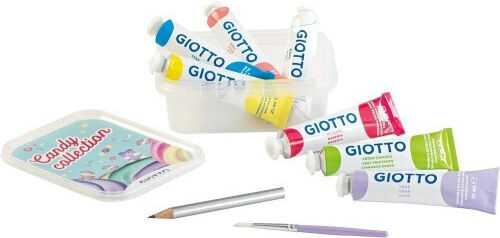 Giotto Tempera Paints Candy Collection in Tube 21ml 7pcs
