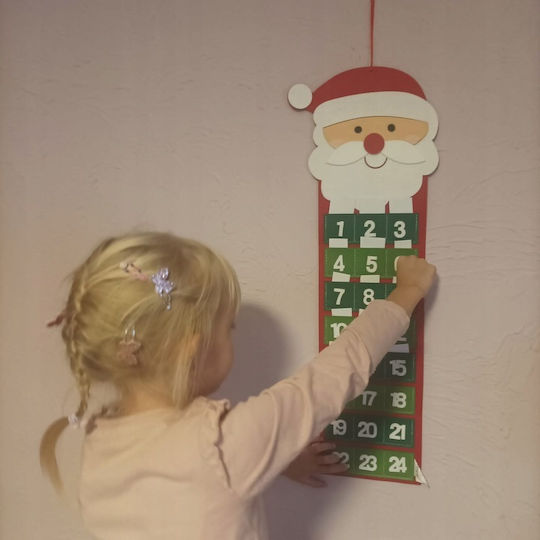 Calendar Advent Crăciun DIY Tesătură