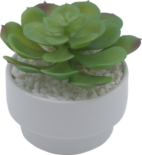 Künstliche Pflanze im Töpfchen Weiß 14cm Uncle George