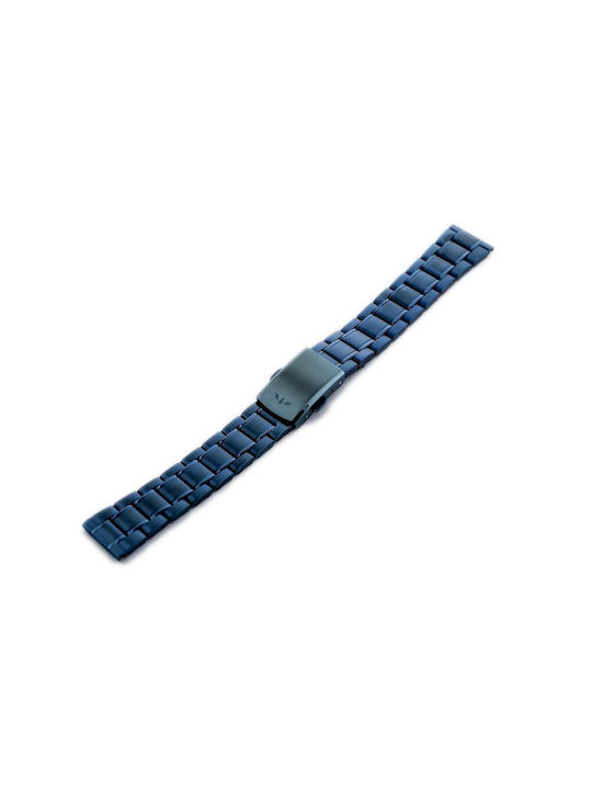Bisset Μεταλλικό Μπρασελέ Navy Μπλε 16mm