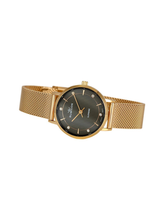 AGBarr Watch with Pink Gold Metal Bracelet