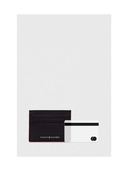 Tommy Hilfiger Men's Leather Card Wallet Black