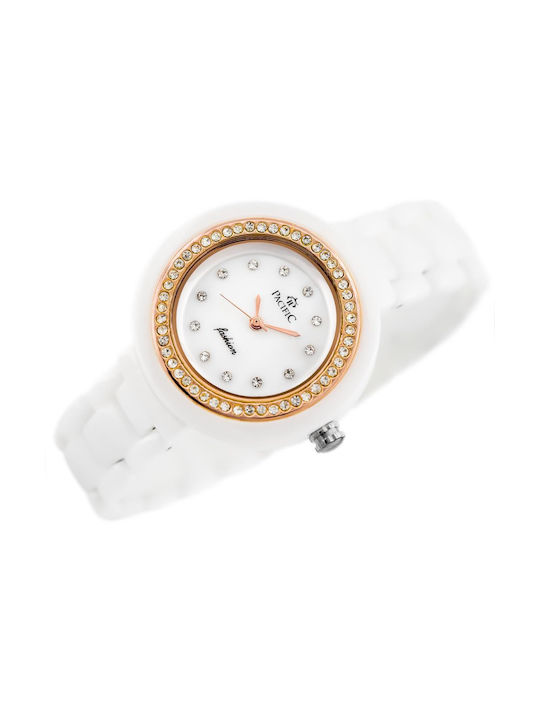 Pacific Watch with White Ceramic Bracelet