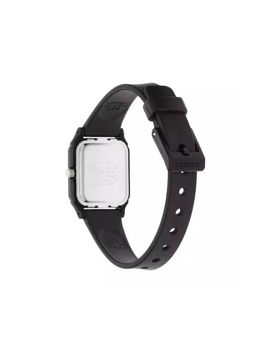Casio Watch with Black Rubber Strap