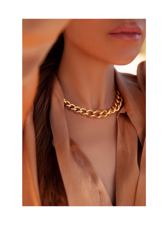 Lilou Chain Neck from Steel Gold-plated