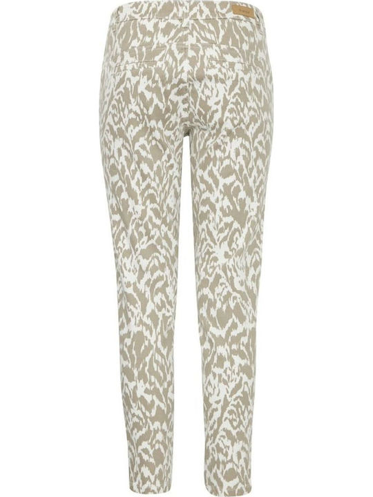 Women's Fabric Trousers Beige