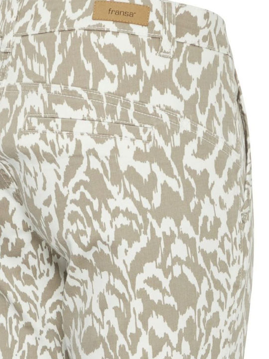 Women's Fabric Trousers Beige