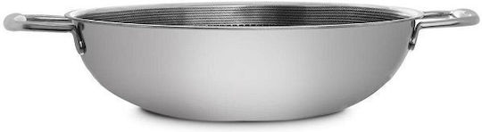 Orion Wok made of Stainless Steel with Non-Stick Coating 28cm
