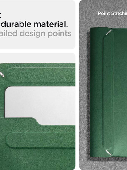 Spigen Valentinus Tasche Fall für Laptop 16" in Grün Farbe