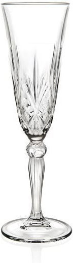 RCR Set of Glasses White Wine / Champagne made of Glass Stemmed 160ml 6pcs