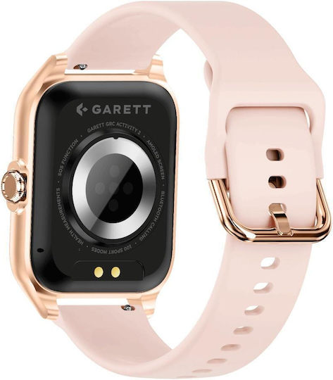 Garett GRC Style Smartwatch με Παλμογράφο (Ροζ Χρυσό)