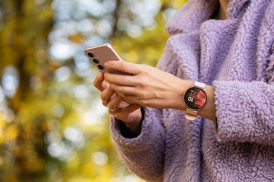 Tracer Spark 44mm Smartwatch (Ροζ Χρυσό)