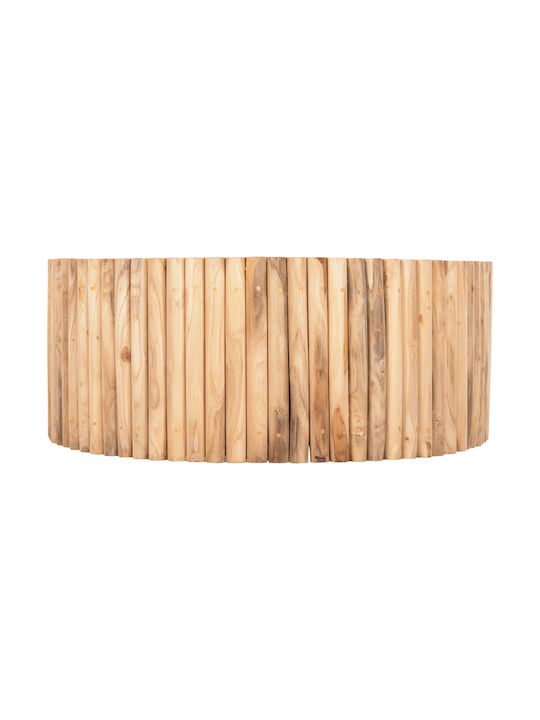 Rundes Zentral Kaffeetisch Cooter aus Massivholz Teak-Natur M100xL100xH40cm