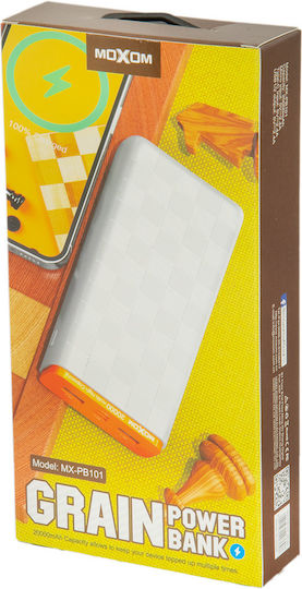 Moxom Power Bank 10000mAh 22.5W Λευκό