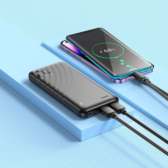Hoco J123 Power Bank 10000mAh 22.5W mit 2 USB-A Anschlüssen und 2 USB-C Anschlüssen Schwarz