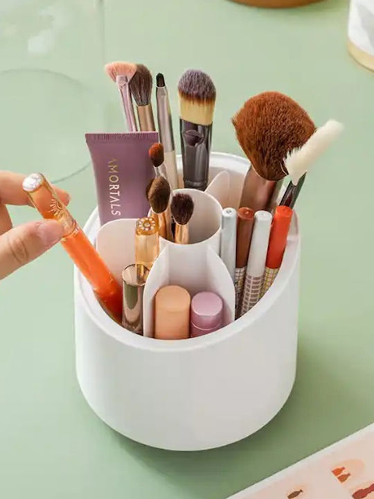 Cosmetics Organization Box With White Dividers