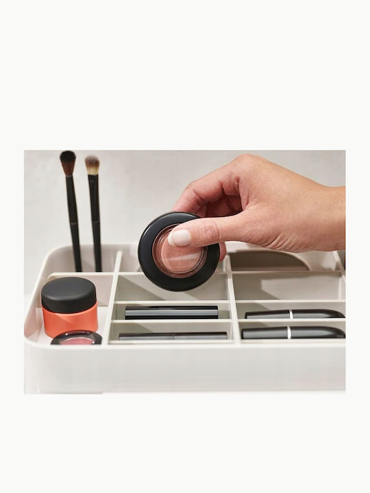 Organizator Cosmetice Cu Separatoare Alb 30x18.5x12.5cm