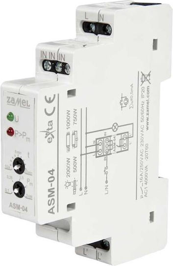 Zamel Panel Push Switch 16A