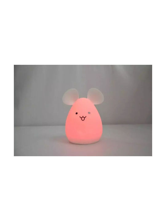 innoGio Φωτάκι Νυκτός LED Mouse Ρεύματος Λευκό