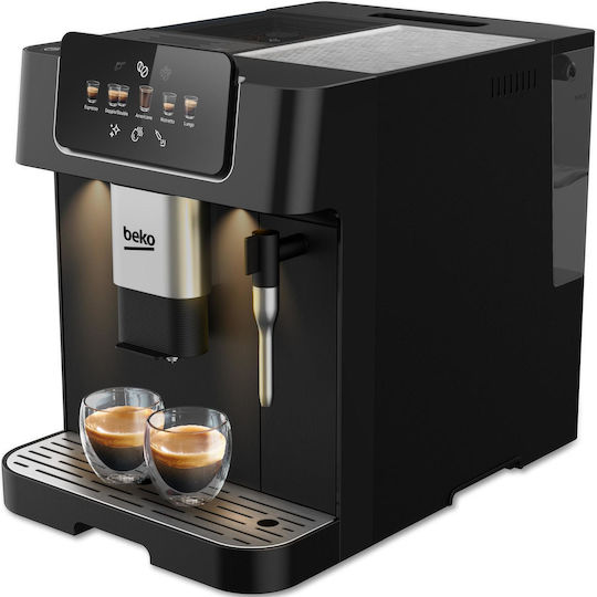 Beko Αυτόματη Μηχανή Espresso 1350W Πίεσης 19bar με Μύλο Άλεσης Μαύρη CEG7302B