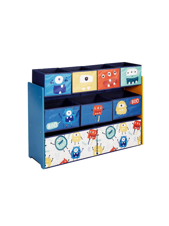 Система за съхранение на играчки от пластмаса Monster Многоцветен 92x30x60см 1бр