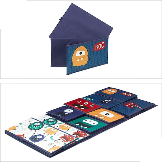 Система за съхранение на играчки от пластмаса Monster Многоцветен 92x30x60см 1бр