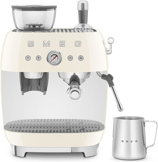 Smeg Automatic Espresso Machine 1650W Pressure 20bar with Grinder Beige EGF03CREU
