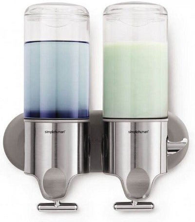 Simplehuman Επιτοίχιο Dispenser Πλαστικό Γκρι 888ml