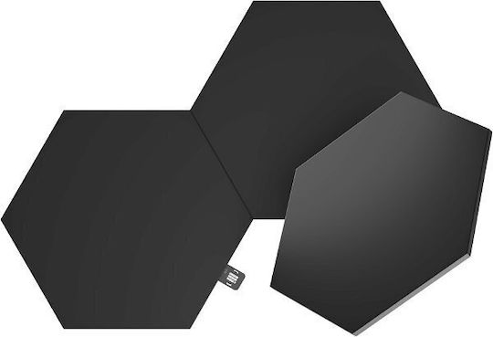 Nanoleaf Shapes Декоративна Лампа Шестоъгълник Черен 3бр