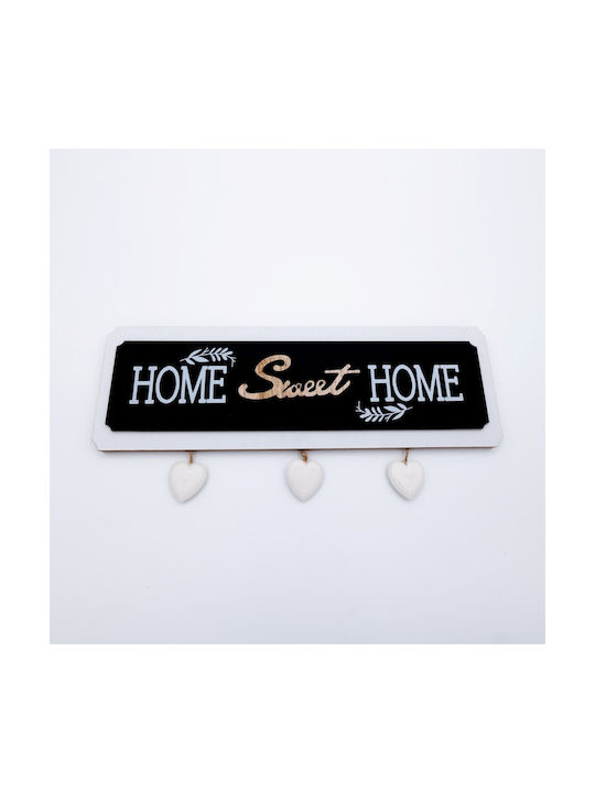 Uncle George Handmade Wall Sign Black Wooden 34.5x1x11cm