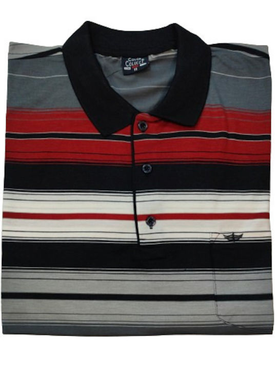 Men's Short Sleeve Blouse Polo Riga-blue