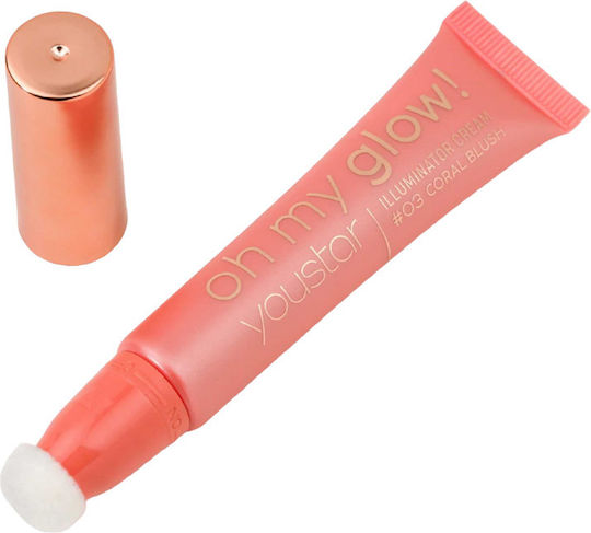 Youstar Oh My Glow! Flüssiger Textmarker Korallenrouge