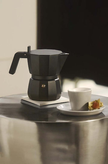 Alessi Moka Ηλεκτρικό Μπρίκι Espresso 1cups Inox Καφέ