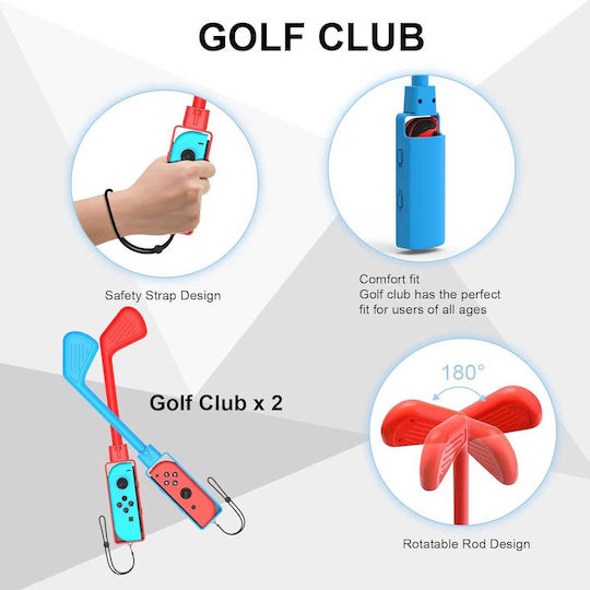 Brhe Sports Accessories Pack Switch 12 in 1 Sports Games Accessories Set Family Party Pack 2023 Nintendo Switch & Oled