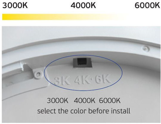 VK Lighting LED Panel 30W mit Natürliches Weiß Licht
