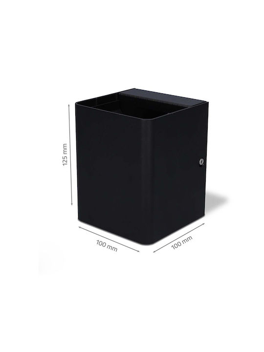 Nedis Wandmontiertes Außen-Spotlight LED IP65 4W mit Warmweiß Licht Doppelstrahl