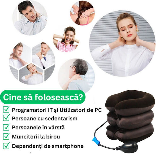 Pernă de masaj pentru gât, spate & corp Albastru