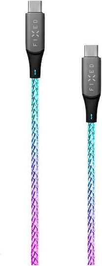 Fixed LED USB 2.0 Kabel USB-C männlich - USB-C 60W PD Mehrfarbig 1,2 m