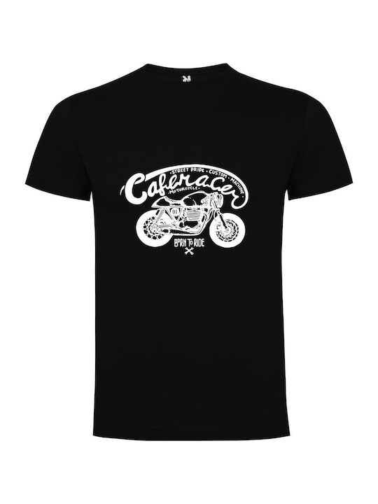 iLovePrints Cafe Racer Artistry T-shirt Black