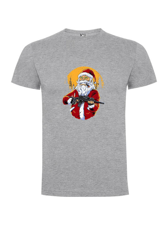 iLovePrints Santa's Deadly T-shirt Gray