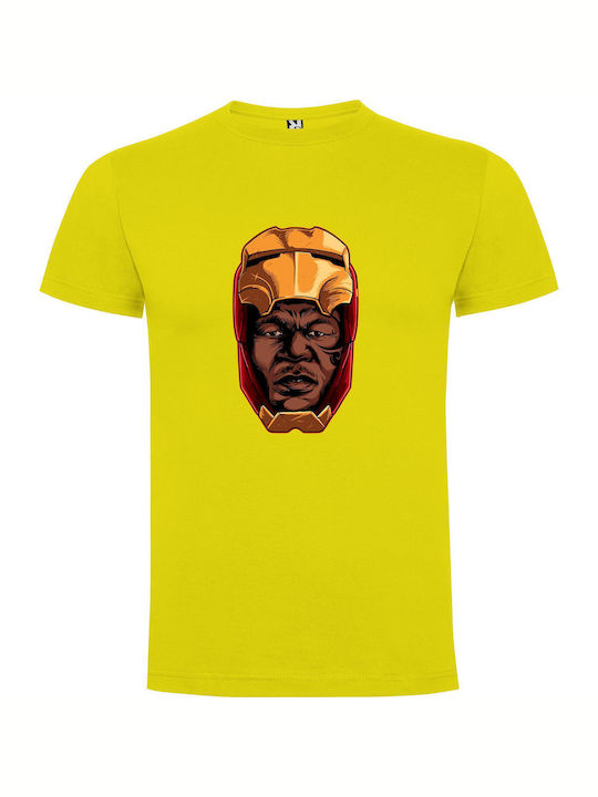 iLovePrints Ironmanized Celebrities T-shirt Yellow