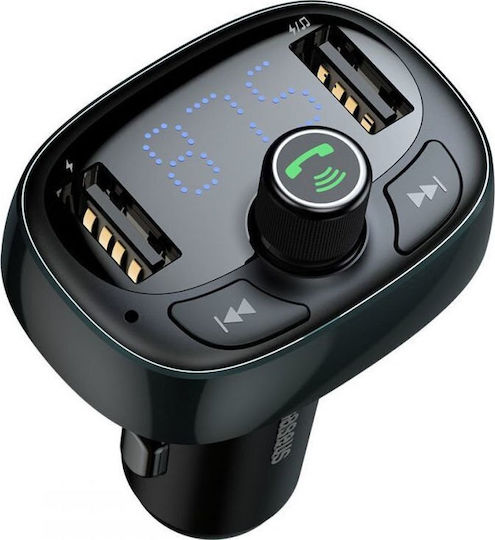 Baseus FM Car Transmitter T-typed S-09 with Bluetooth / MicroSD / USB