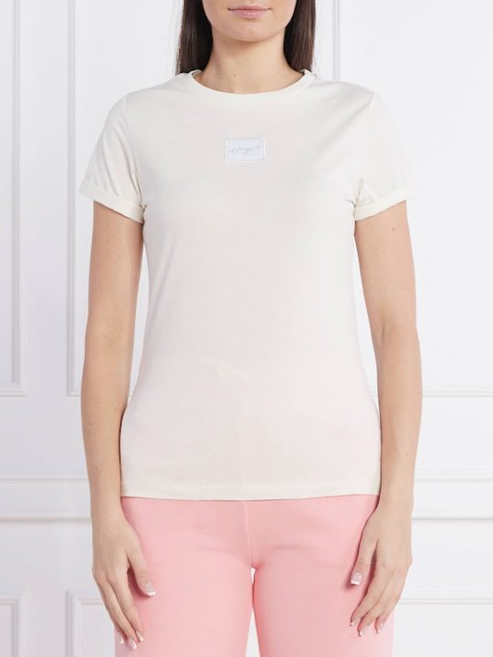 Hugo Boss T-shirt Bărbătesc cu Mânecă Scurtă Cream